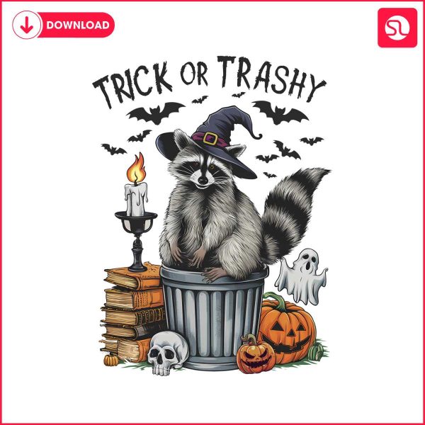 retro-trick-or-trashy-raccoon-witch-vibe-png